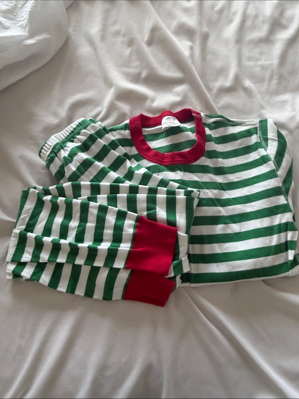 Hanna Andersson Striped Long John Pajama Top & Bottoms